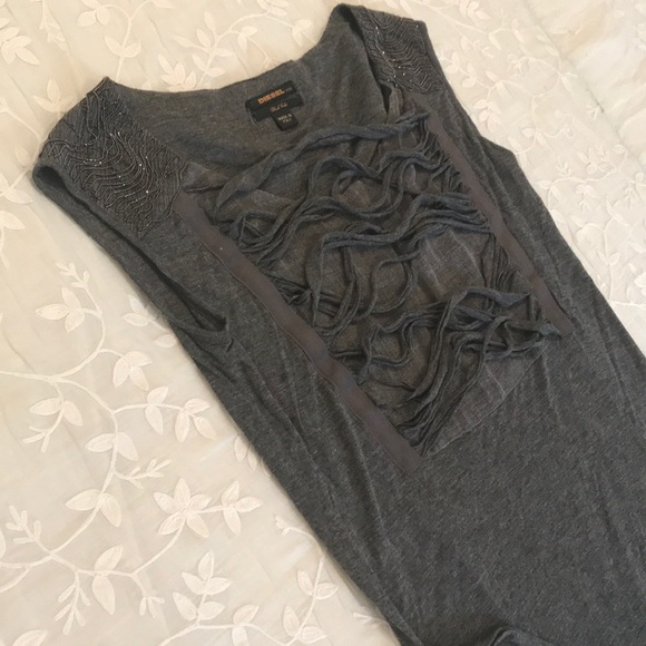 Charcoal Gray Diesel Black Gold Mini Dress - Picture 2 of 16
